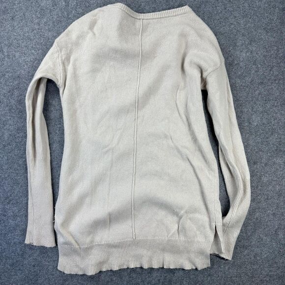 Goodthreads Sweater Womens S Beige Hi Low Hem Tunic Long Sleeve Cashmere Blend - Picture 9 of 9